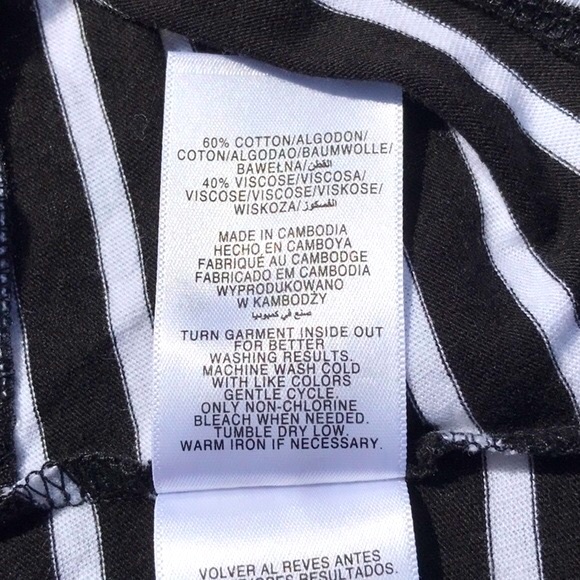 NWT Jones New York Signature Black & White Striped Sleeveless Tunic Top Size Med - Picture 14 of 14